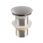 Load image into Gallery viewer, 32/40mm Mushroom Brushed Nickel Brass Basin Pop Up Waste without Overflow
