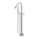 Load image into Gallery viewer, Round Freestanding Bath Spout and Hand Shower - Polished Chrome
