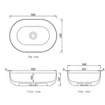 Load image into Gallery viewer, Portofino Solid Surface 500x345x140 Matte White Basin NF
