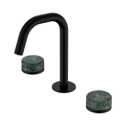 Serenity Basin Set Edge Spout With Verde Alpi Handle Matte Black