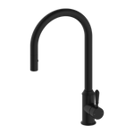 Load image into Gallery viewer, YORK PULL OUT SINK MIXER WITH VEGIE SPRAY FUNCTION WITH METAL LEVER MATTE BLACK
