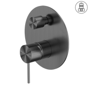 MECCA SHOWER MIXER WITH DIVERTOR GUN METAL