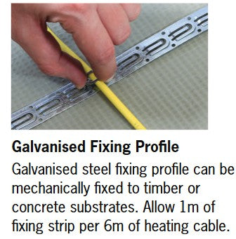 Galvanised Fixing Profile 25m roll