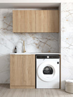 Load image into Gallery viewer, Laundry Kit 1305B Byron/Bondi Natural Oak with Pure White Top
