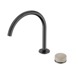 Load image into Gallery viewer, Serenity Progressive Bath/Kitchen Mixer Arc Spout With Rome Travertine Handle Gun Metal
