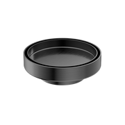 130MM ROUND TILE INSERT FLOOR WASTE 80MM OUTLET GUN METAL