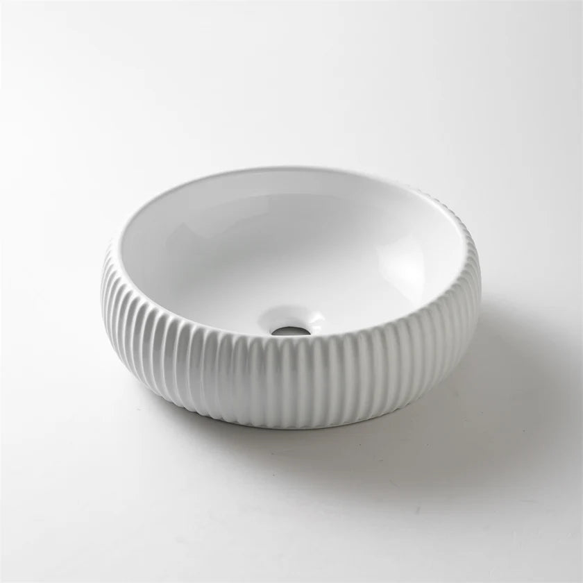 420*420*125mm White Ceramic Basin