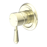 YORK SHOWER MIXER WITH METAL LEVER AGED BRASS