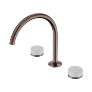 Serenity Bath/Kitchen Set Arc Spout With Carrara Handle Brushed Bronze