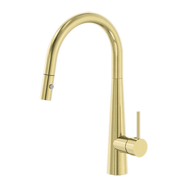 DOLCE PULL OUT SINK MIXER WITH VEGIE SPRAY FUNCTION BRUSHED GOLD
