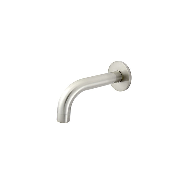 Universal Round Curved Spout 130mm - PVD Brushed Nickel
