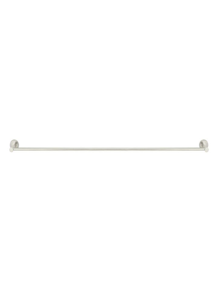 Round Single Towel Rail 900mm - PVD Brushed Nickel