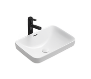 Kliff 
Fine Ceramic Insert Basin Overflow 32mm Waste
Size:517*365*170
Gloss white
