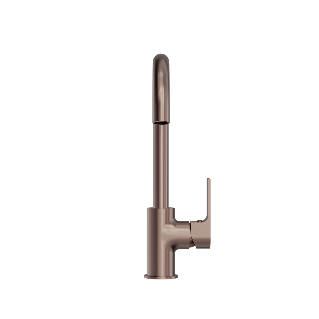 BIANCA KITCHEN MIXER GOOSENECK SPOUT BRUSHED BRONZE