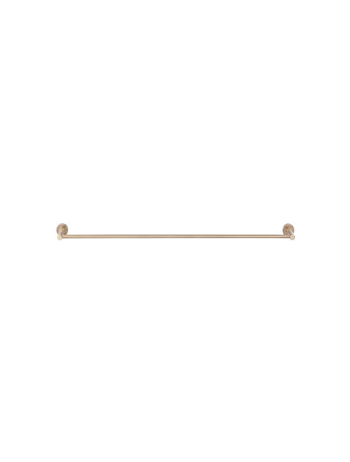 Round Single Towel Rail 600mm - Champagne