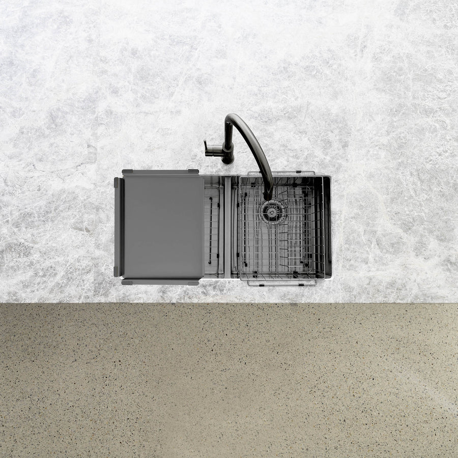 Dish Draining Tray - PVD Gunmetal Black