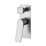 Load image into Gallery viewer, RUSHY Series Square Brushed Nickel Wall Mixer With Diverter (color up)
