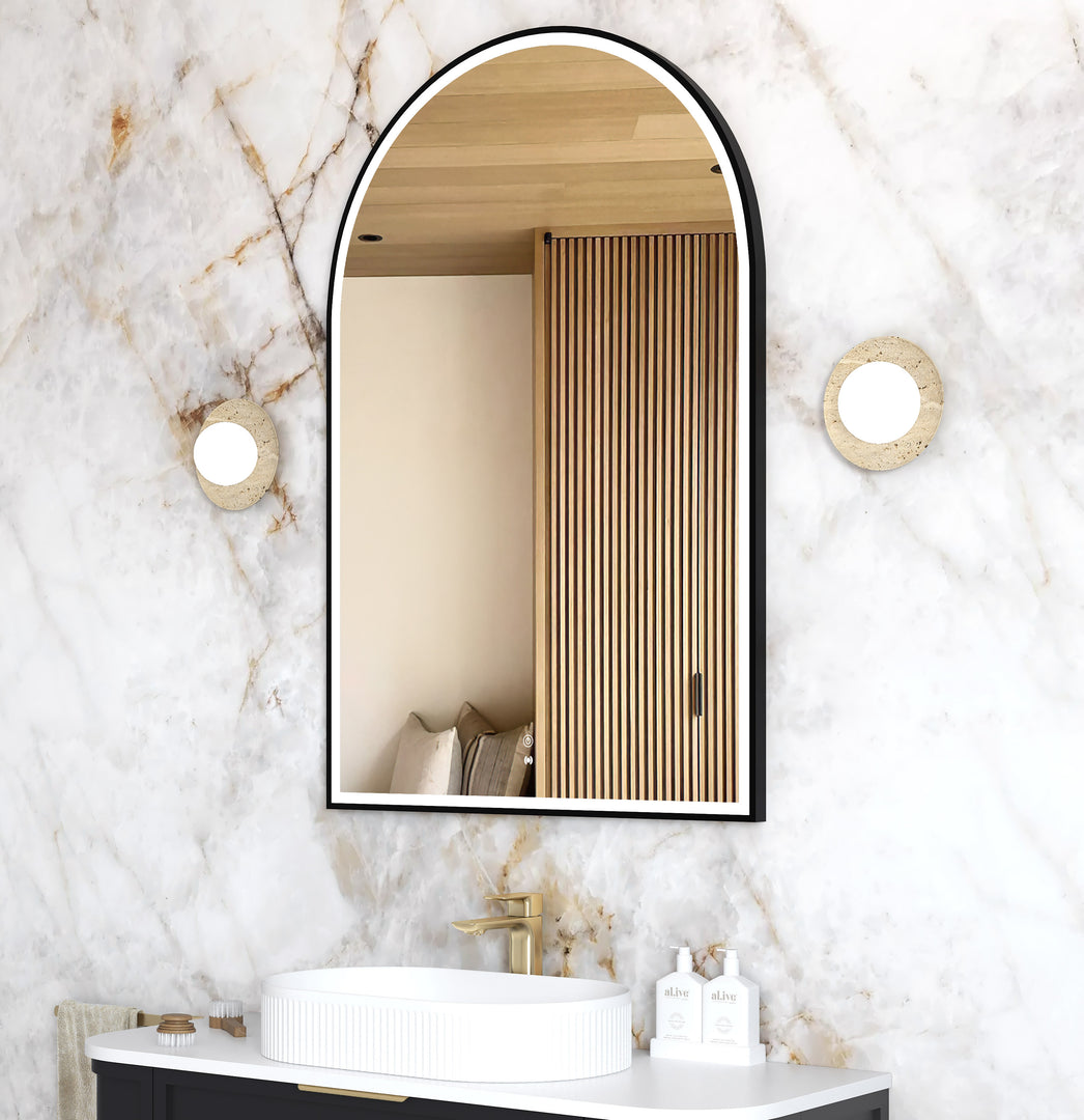 LED Archie Metal Frame Mirror 1200x800