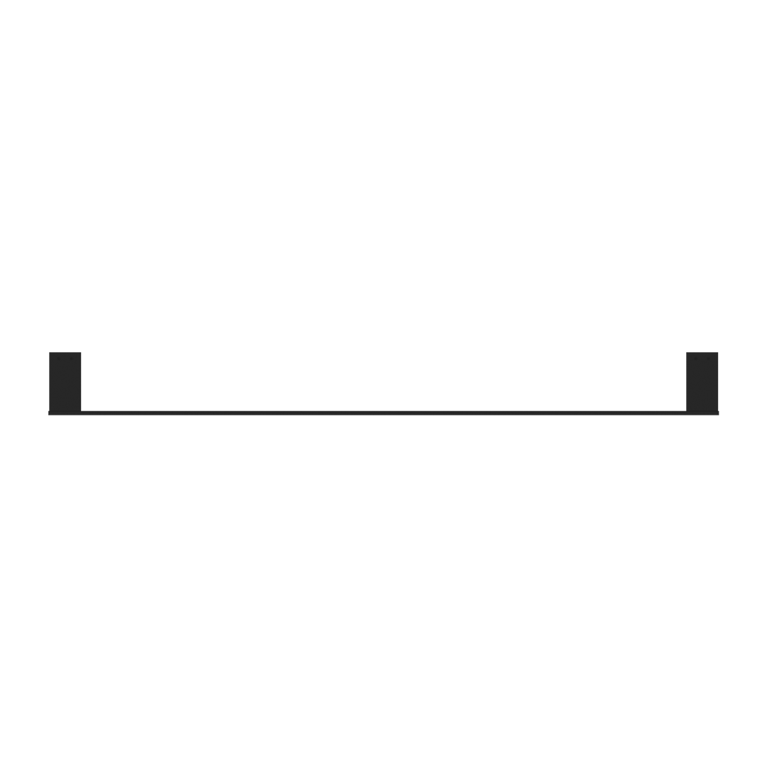 CELIA SINGLE TOWEL RAIL 800MM MATTE BLACK