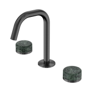 Serenity Basin Set Edge Spout With Verde Alpi Handle Gun Metal