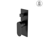 Load image into Gallery viewer, ECCO SHOWER MIXER WITH DIVERTOR MATTE BLACK

