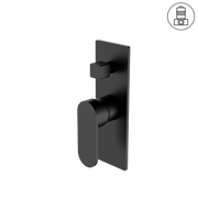 ECCO SHOWER MIXER WITH DIVERTOR MATTE BLACK