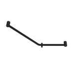 Load image into Gallery viewer, MECCA CARE 32MM AMBULANT 45 DEGREE BENT TUBE GRAB RAIL 450X650MM MATTE BLACK
