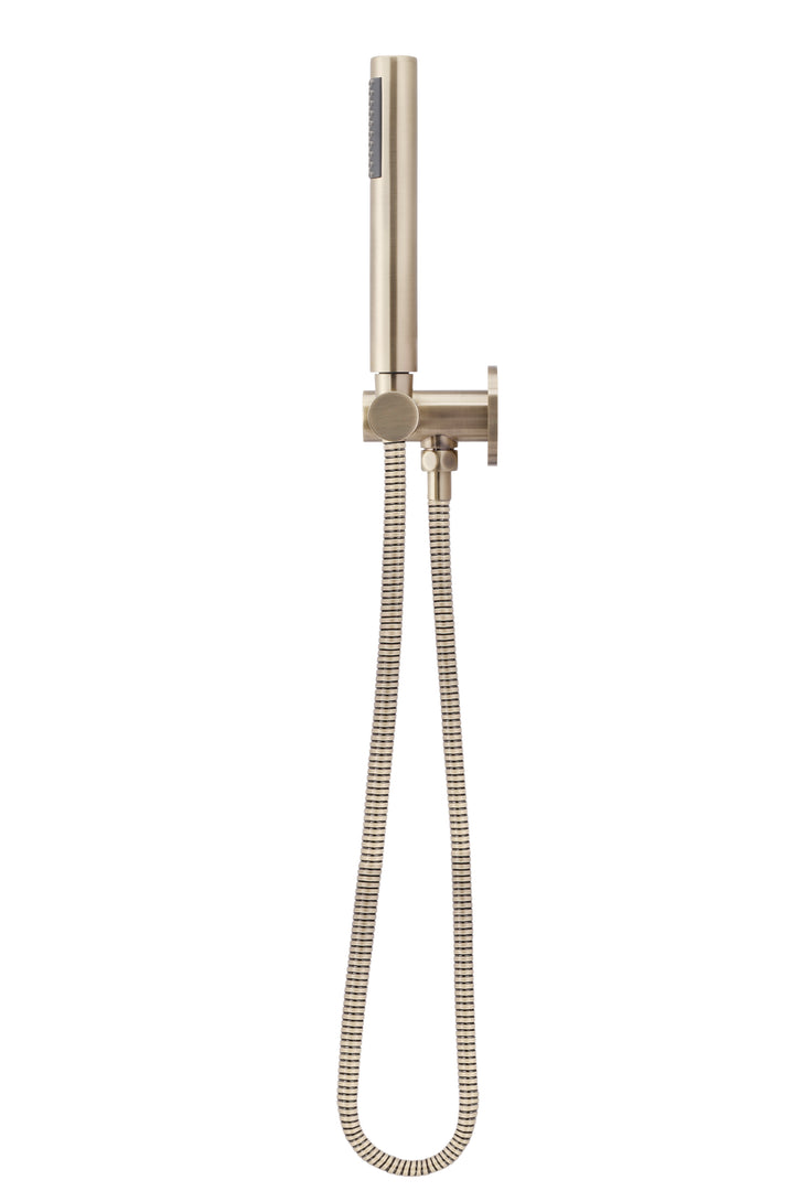 Round Hand Shower on Swivel Bracket - Champagne