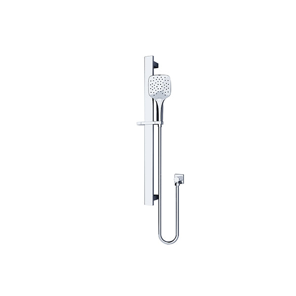 RAIN SQUARE 3 FUNCTION SHOWER RAIL CHROME