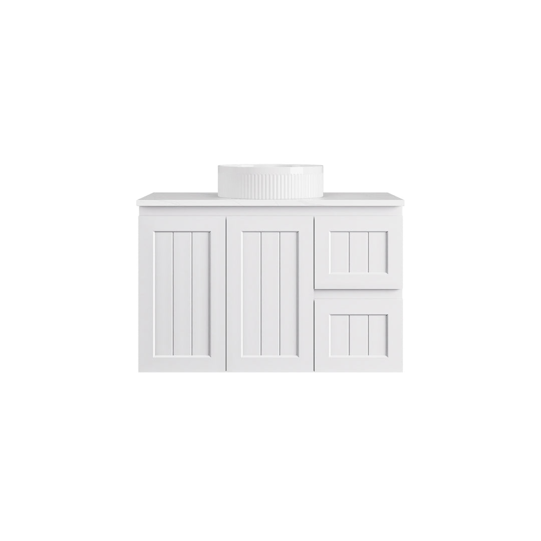 Achill Federation Wall Hung Vanity Matte White