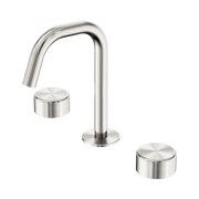 Serenity Basin Set Edge Spout With Metal Handle Brushed Nickel