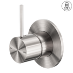 Load image into Gallery viewer, MECCA SHOWER MIXER HANDLE UP 80MM PLATE BRUSHED NICKEL
