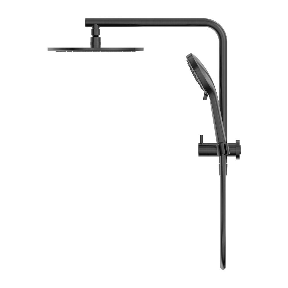 MECCA 2 IN 1 TWIN SHOWER GUN METAL