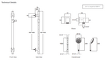 Load image into Gallery viewer, Renew Slide Shower - Geometric Polished Chrome
