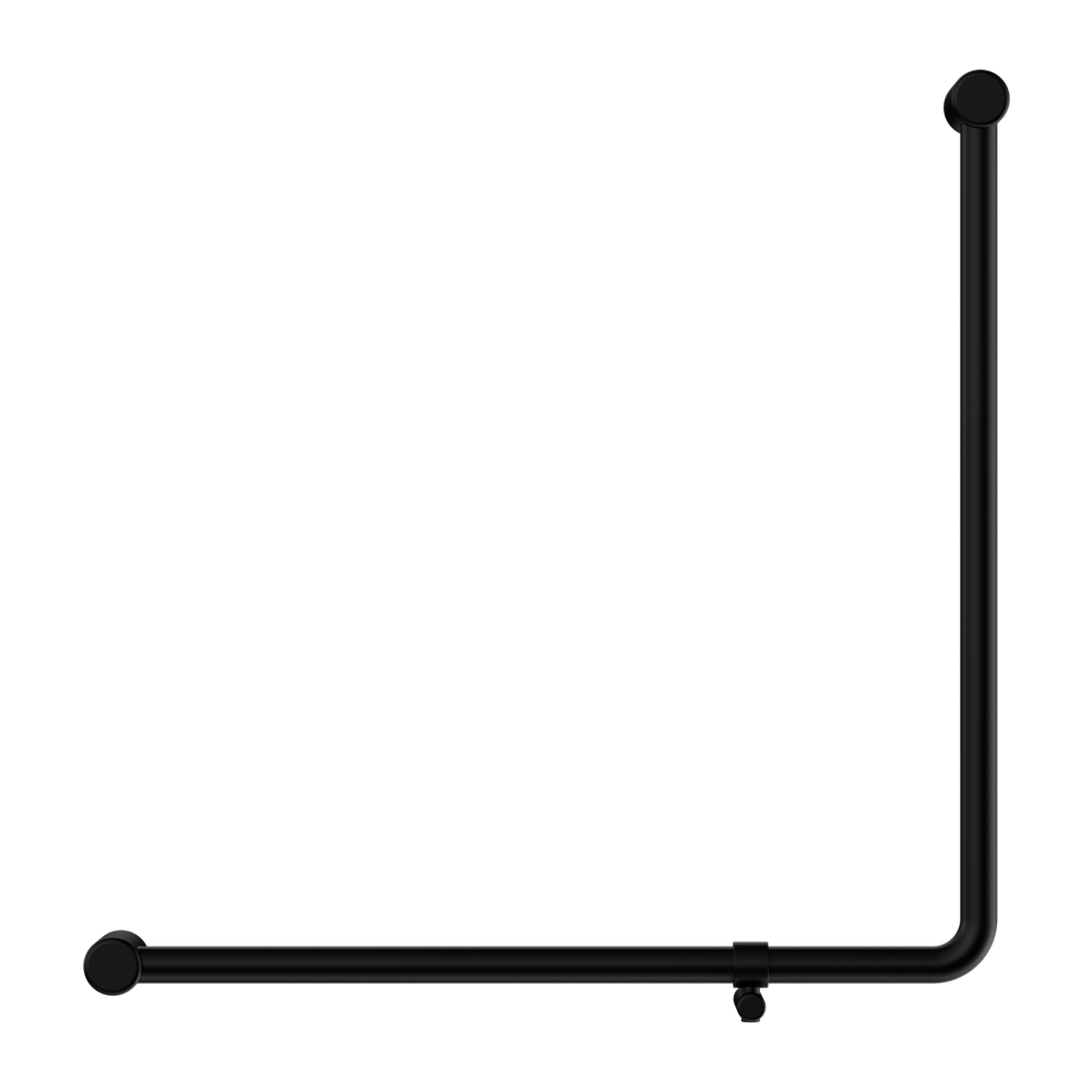 MECCA CARE 32MM 90 DEGREE BENT TUBE GRAB RAIL 750X750MM MATTE BLACK