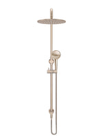 Load image into Gallery viewer, Round Combination Shower Rail 300mm Rose, Three Function Hand Shower - Champagne
