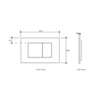 Load image into Gallery viewer, R&amp;T Dual Flush Plate Large Square Chrome
