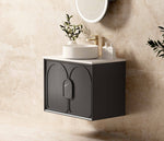 Load image into Gallery viewer, Laguna Black American Oak Wall Hung Vanity

