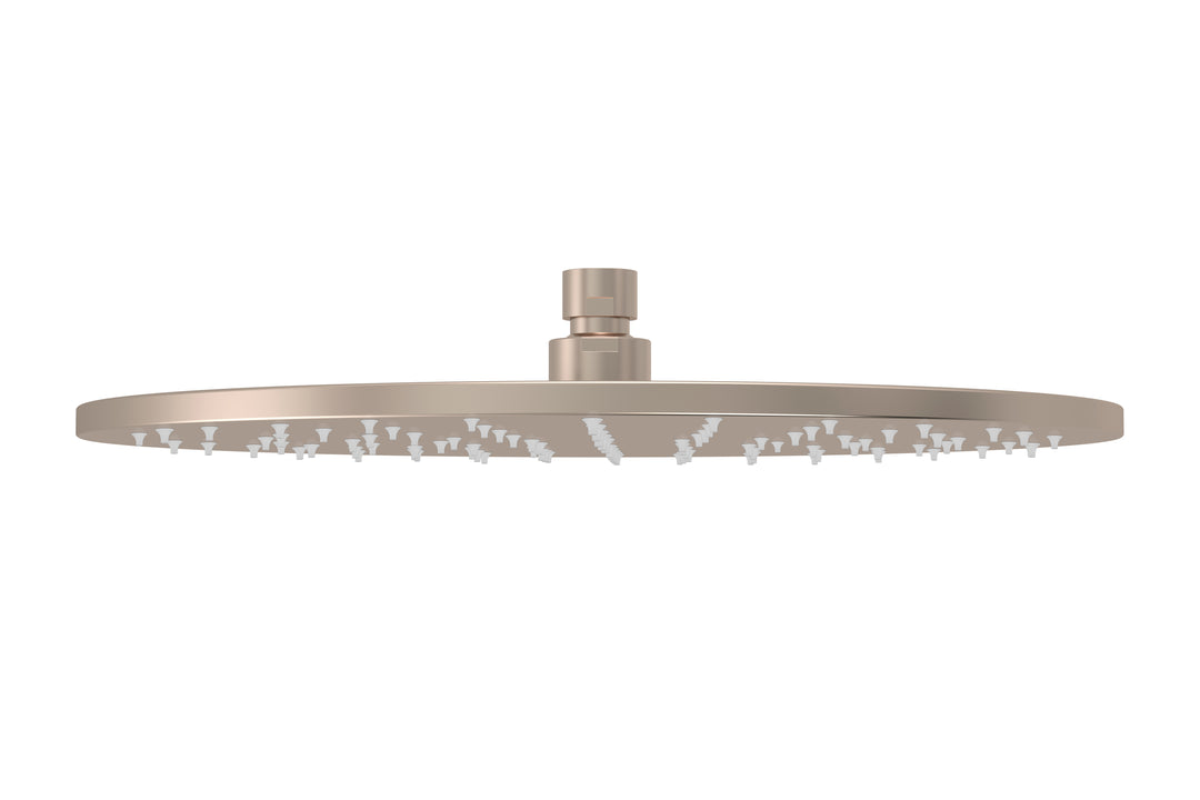 Round Shower Rose 300mm - Champagne