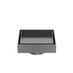 Load image into Gallery viewer, 100MM SQUARE TILE INSERT FLOOR WASTE 50MM OUTLET GUN METAL
