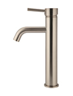 Load image into Gallery viewer, Round Tall Curved Basin Mixer - Champagne
