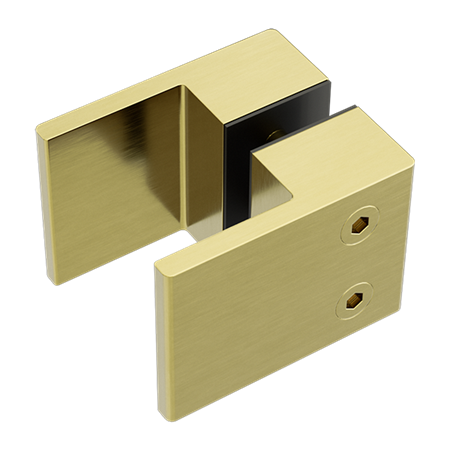 SQUARE SHOWER KNOB HANDLE BRUSHED GOLD