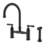 Load image into Gallery viewer, York Bridge Kitchen Set With Hand Spray Matte Black
