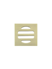 Square Floor Grate Shower Drain 50mm outlet - Tiger Bronze