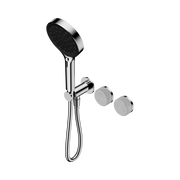 Serenity Progressive Shower System With Carrara Handle And Serenity Hand Shower Chrome