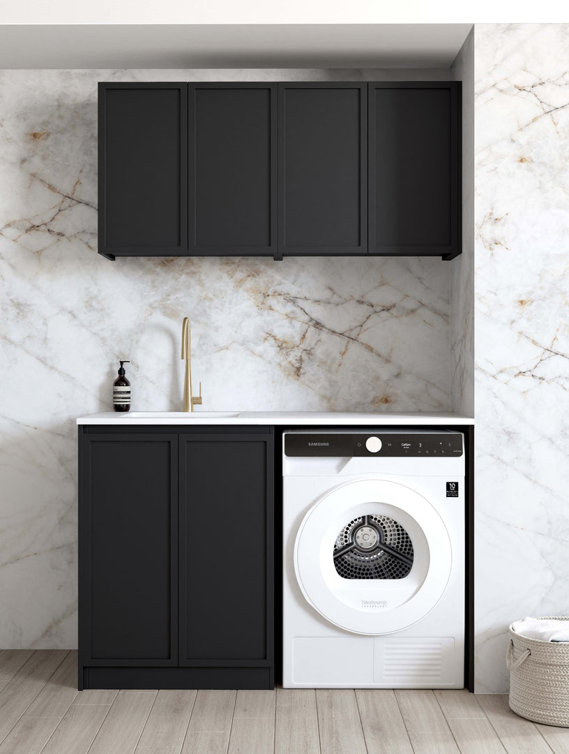 Laundry Kit 1305B Hampshire Black with Matte White Top