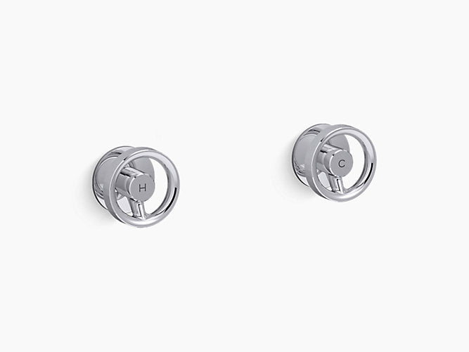 Components Wall Mount Dual Handles - Industrial Trim