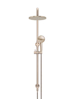 Load image into Gallery viewer, Round Combination Shower Rail 200mm Rose, Three Function Hand Shower - Champagne
