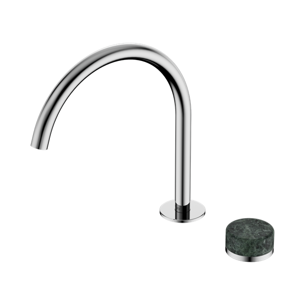 Serenity Progressive Bath/Kitchen Mixer Arc Spout With Verde Alpi Handle Chrome
