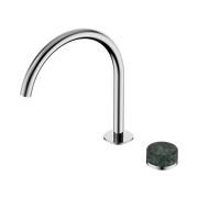 Serenity Progressive Bath/Kitchen Mixer Arc Spout With Verde Alpi Handle Chrome